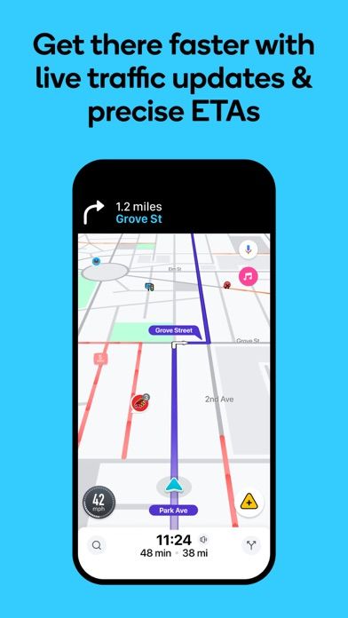 Waze Navigation & Live Traffic screenshot 1