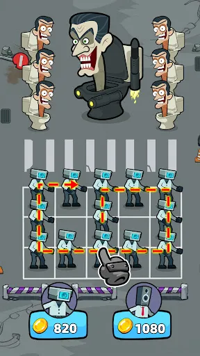 Merge War: Skibydy vs Kamera screenshot 25