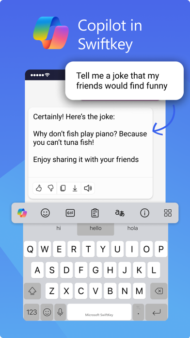Microsoft SwiftKey AI Keyboard screenshot 1