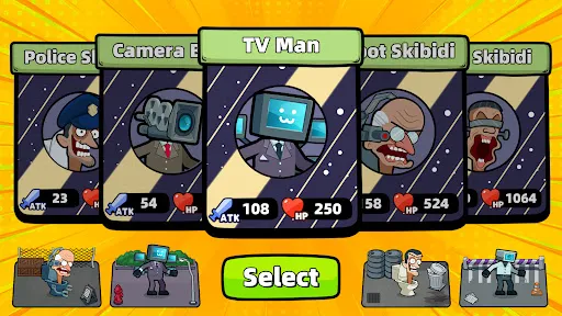 Merge War: Skibydy vs Kamera screenshot 16